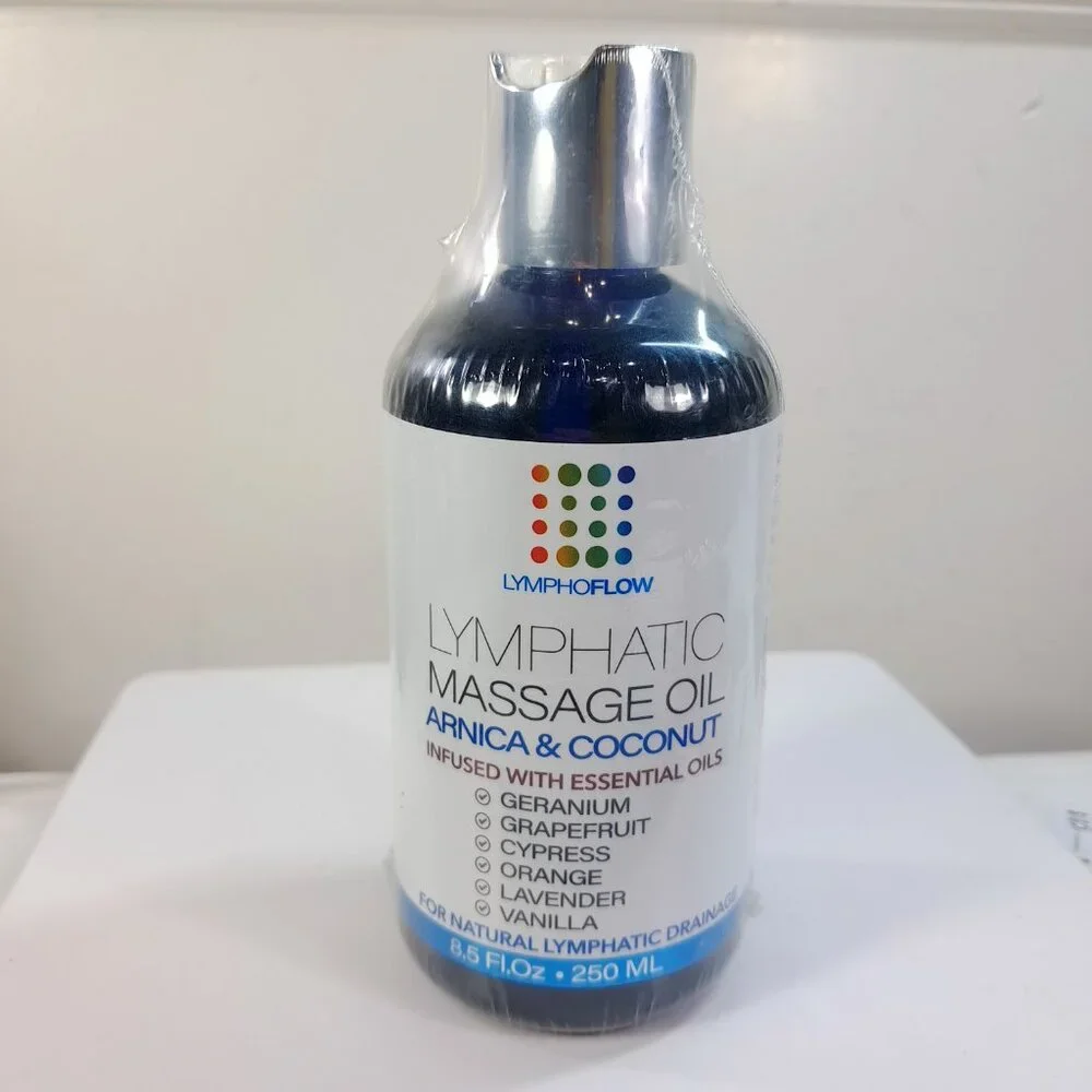 NEW Lymphoflow Lymphatic Massage Oil Arnica & Coconut‎ Bruizex 8.5 fl oz sealed